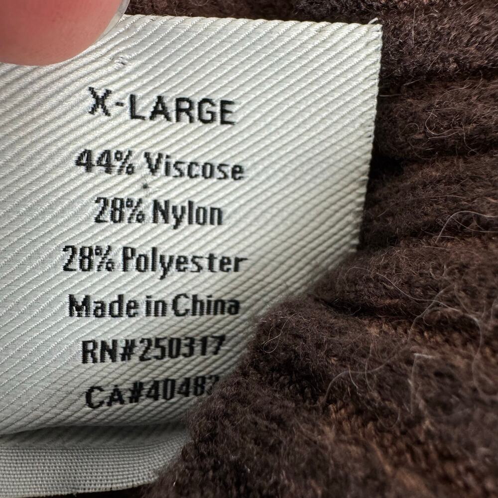 Varley Brown Hagen Ribbed Knit Long Sleeve Cropped Pullover Sweater Size XL - Picture 6 of 6